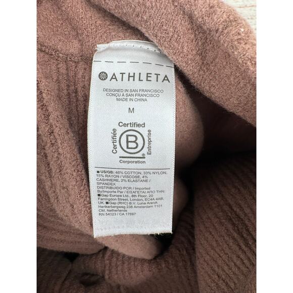 Athleta Brown Ribbed Wide-Leg Pants - Picture 9 of 12